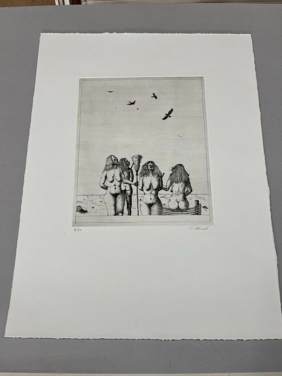 Grafica & Litografie: PETER STREICH RADIERUNG SIGNIERT NUMMERIERT – Usato da Gersau venduto da grafik-kunst