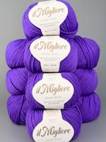 100% Merinowolle extrafine Violett 10 Knäuel Set