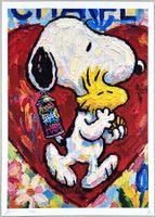 Death NYC Ltd Ed Pop Art Druck " Chanel Snoopy & Woodstock