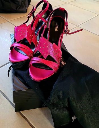 neue Just Cavalli Sandalen Pink Grösse 40