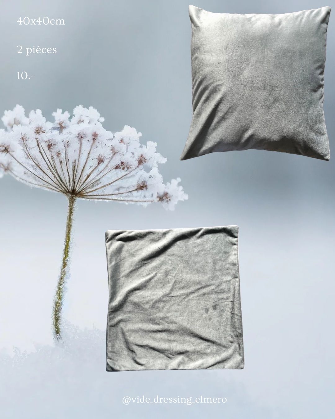 Cuscini: Housses de coussin grises – Nuovo (secondo la descrizione) da Massonnens venduto da Rebelle88
