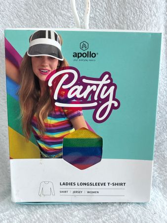 Apollo Damen Longsleeve T-Shirt Rainbow  S