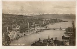 Zürich und die Alpen
