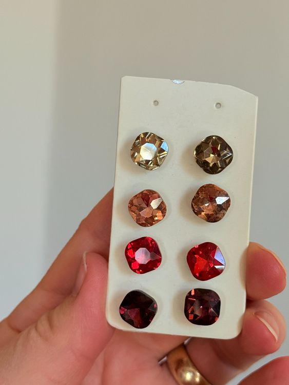 Lot De 4 Paires De Boucles D’oreilles Fantaisie - Occasion