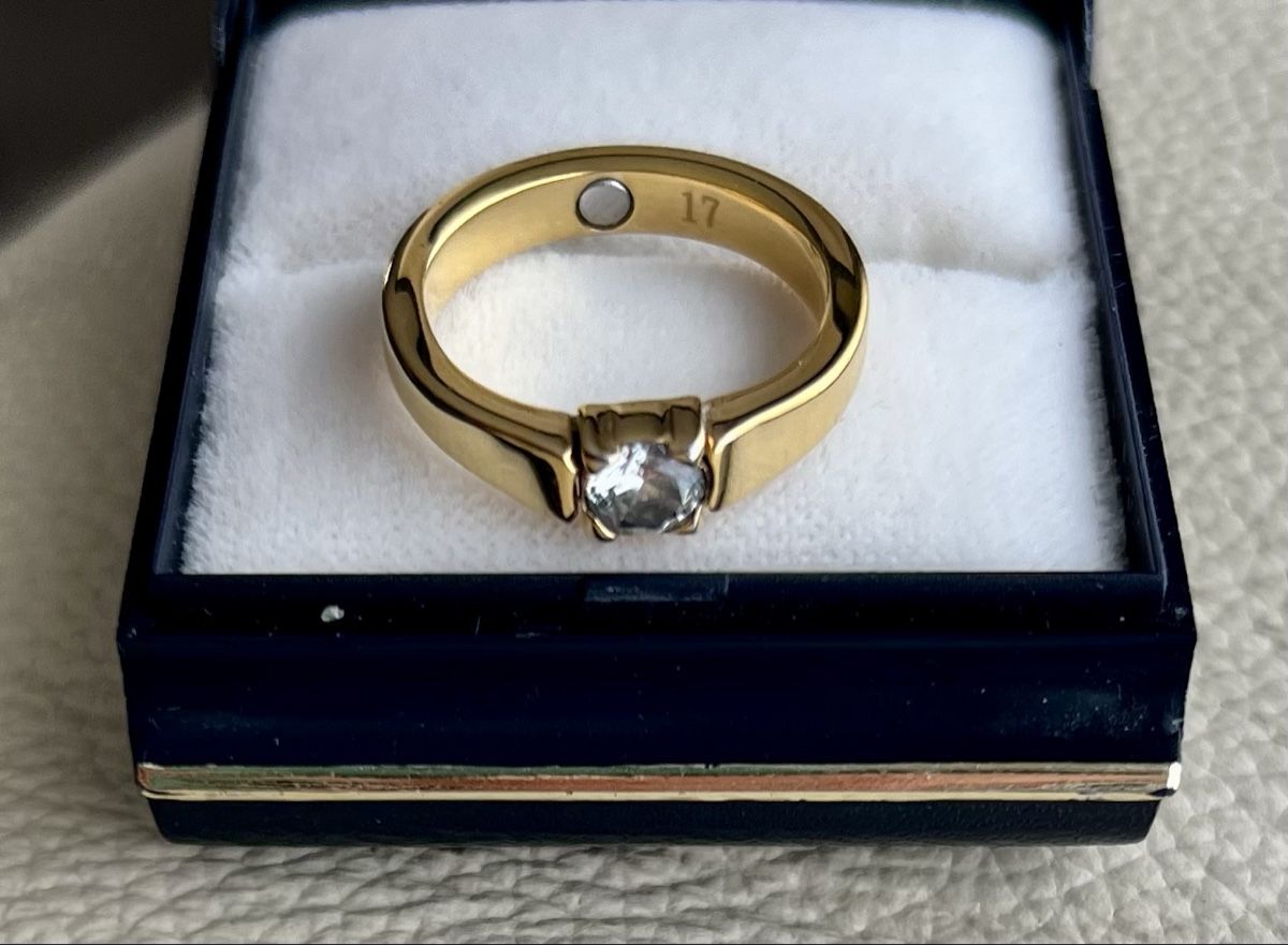Anelli: 2 Solitaire-Ringe gold und silber mit Heilmagnet – Nuovo (secondo la descrizione) da Gurmels venduto da Roro57 1
