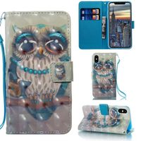iPhone X XS Hülle Etui Wallet Case Flip Cover Coque Tasche