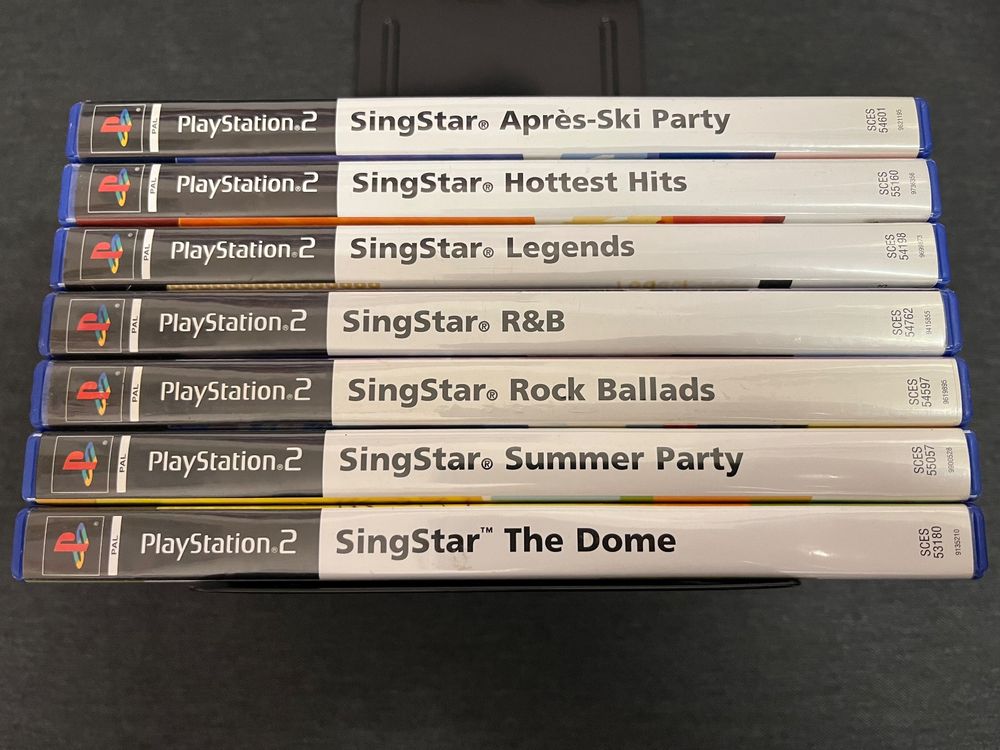 7 SingStar PS2 Spiele Bundle, R&B, Legends, Dome, … (Gebraucht) in ...