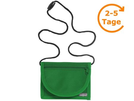 Brustbeutel, aus Nylon, grün