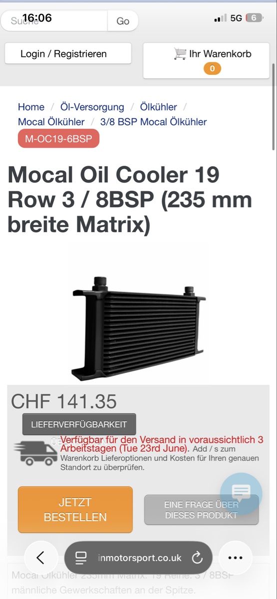 Alle Autoersatzteile: Mocal Universal Ölkühler Neu – Neu und originalverpackt aus Kiesen von JulianK1999
