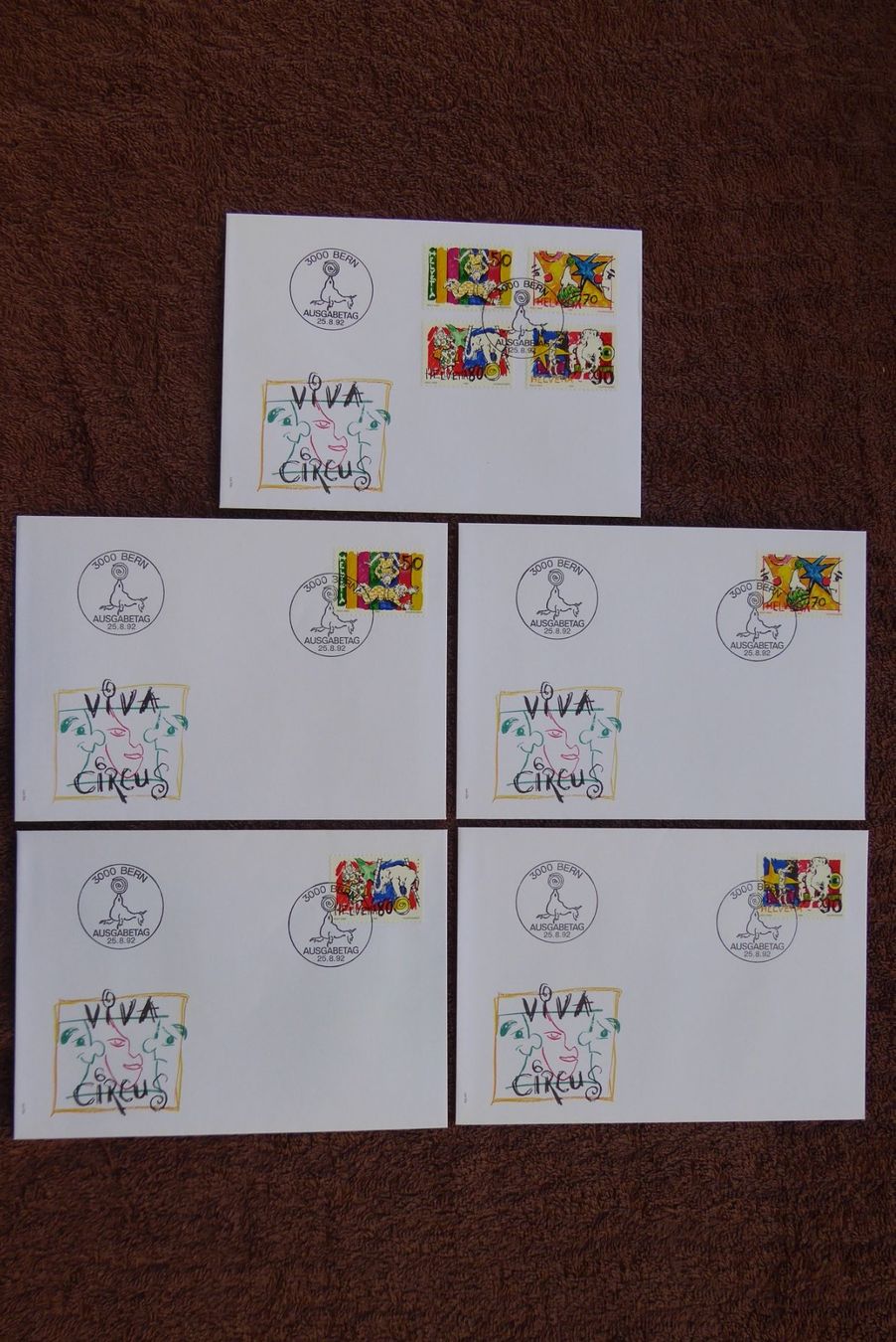 Tutti i francobolli: (F291) FDC 1992: Zst. Nr. 832 - 835 – Usato da Basel venduto da scholle50