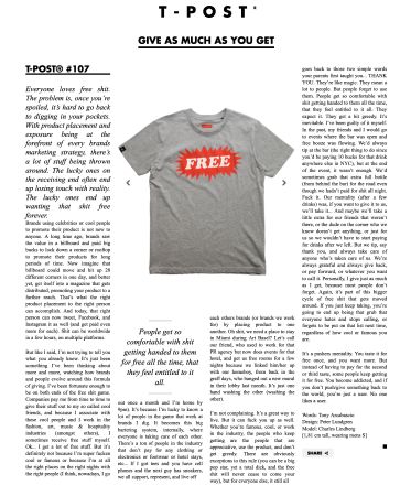 T-post.com Special T-Shirts mit Background - Grösse M