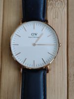 Daniel Wellington Watch Rosegold White Leather Strap