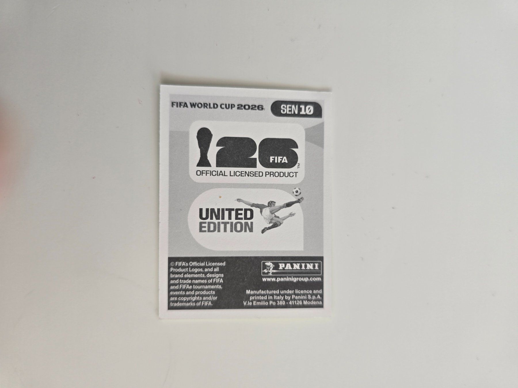 Panini Cartes à collectionner: Panini WM 26 - SEN10 – Neuf (Voir description) à Tennwil par mal_2fhf 1