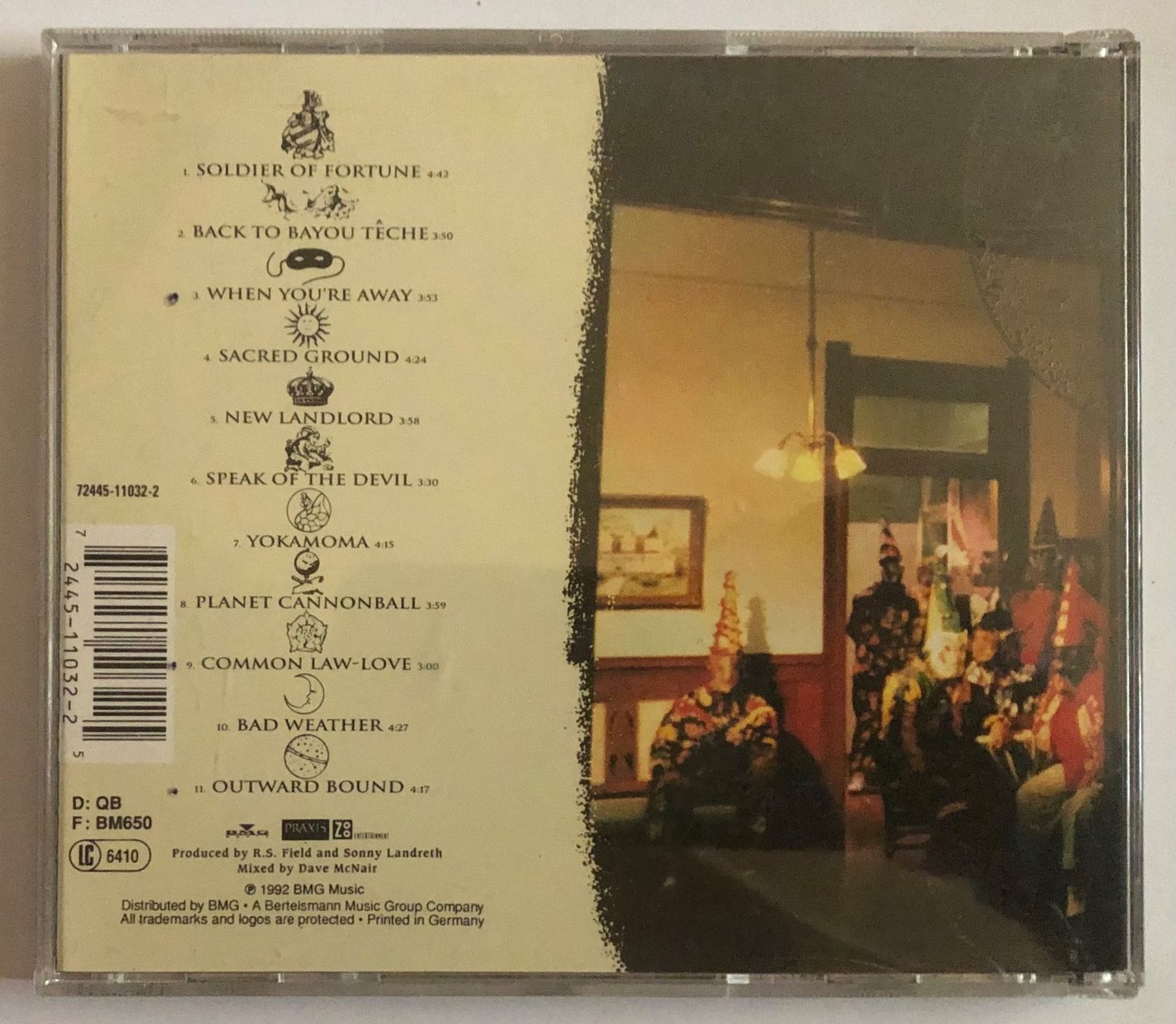 CDs: SONNY LANDRETH - OUTWARD BOUND – Gebraucht aus Poliez-Pittet von Newtown-Records 1