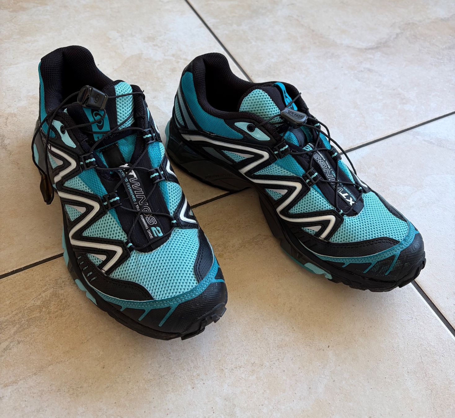 Salomon Scarpe da donna: Salomon Trekkingschuhe/Wanderschuhe blau Grösse 42 – Usato da Brüttisellen venduto da Fabiii.st