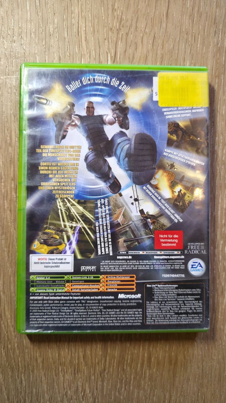 Microsoft Giochi: XBox, Game, TimeSplitters Future Perfect, OVP – Usato da Sirnach venduto da TheMrFreeman 1
