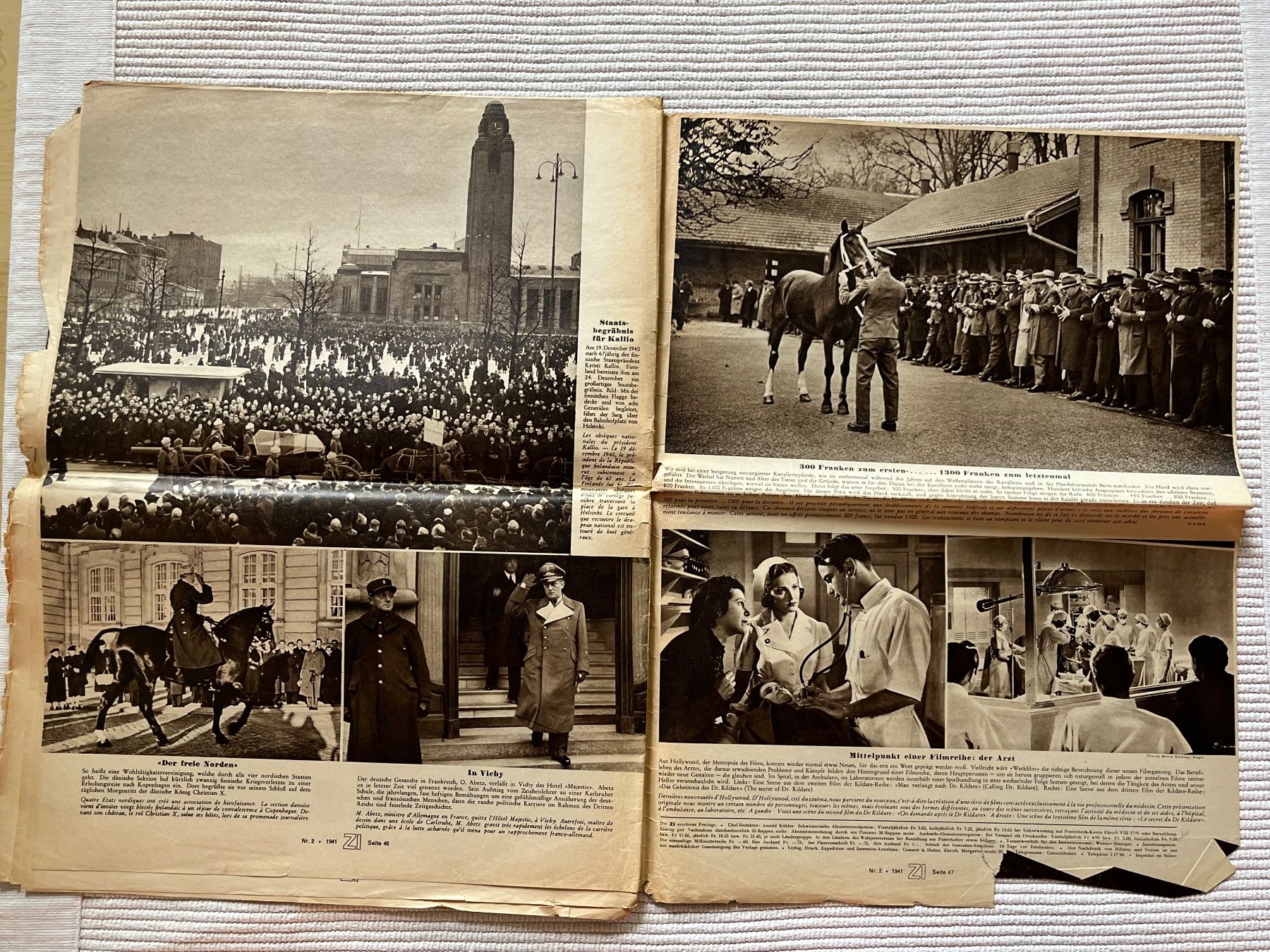 Riviste & Magazine: Zürcher Illustrierte Nr.2; 10.1.1941 General Sir A Wavell – Usato da Zürich venduto da Gurkis 6