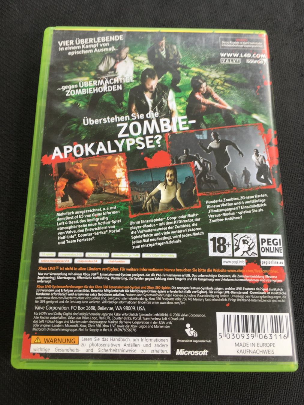 Microsoft Giochi: Left 4 Dead - Xbox 360 Game – Usato da St.Gallen venduto da Punktchen01 1