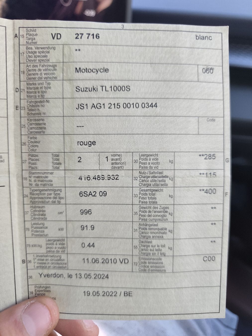 Suzuki Strada: Suzuki TL 1000S – Usato da Fully venduto da Captain_Noslida 4