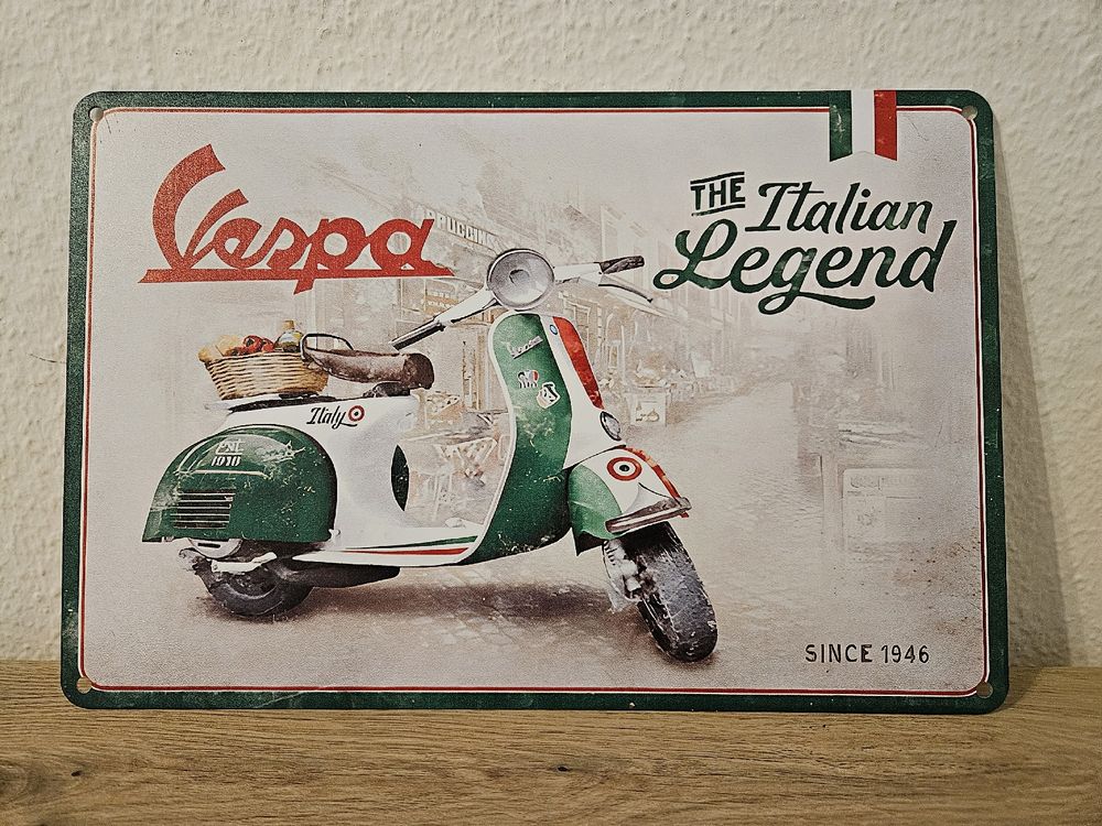 Vespa Blechschild 