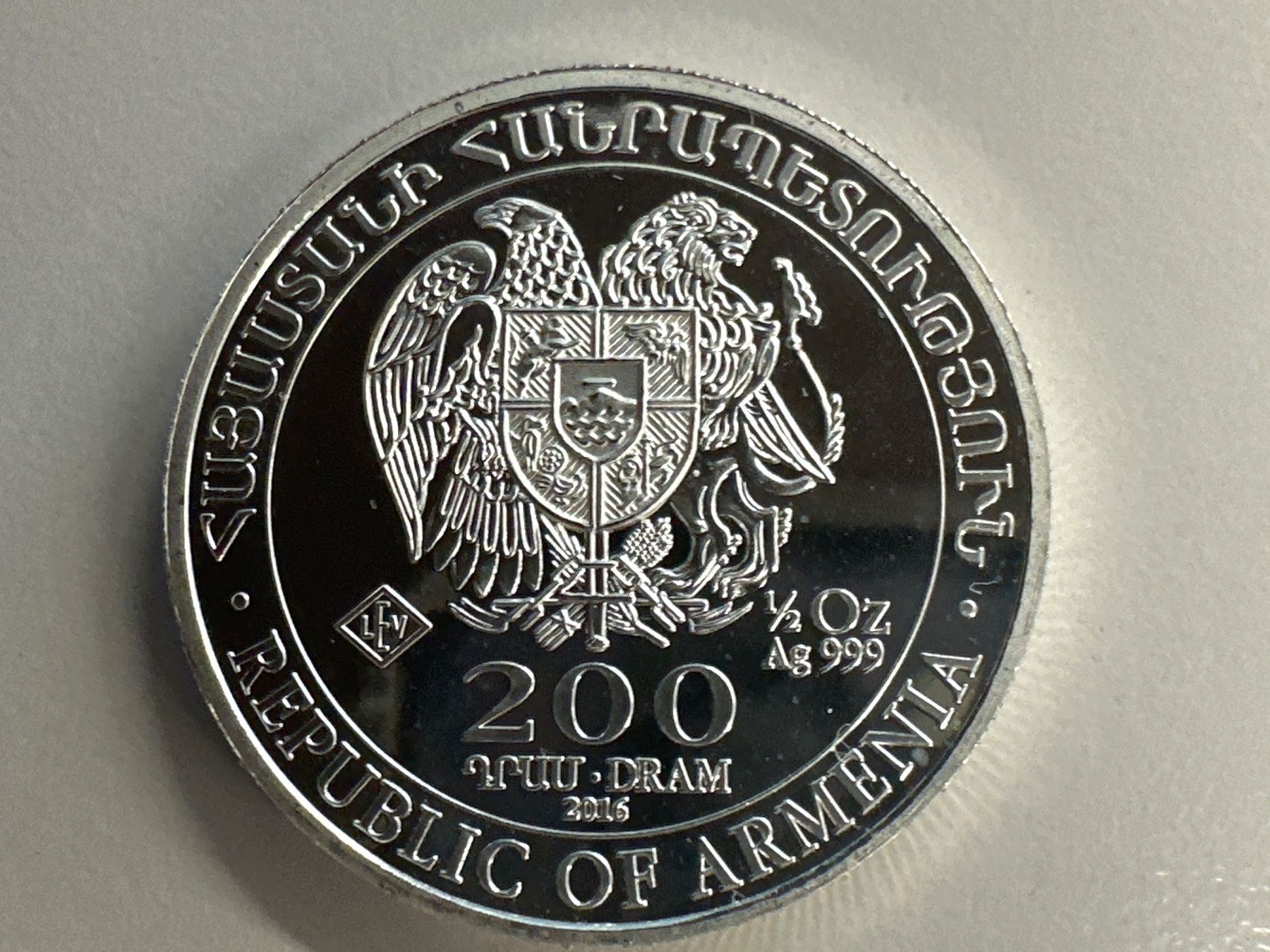 Toutes les monnaies: 1/2 Unze Silber Armenien 2016 – Neuf (Voir description) à Herisau par herau 1