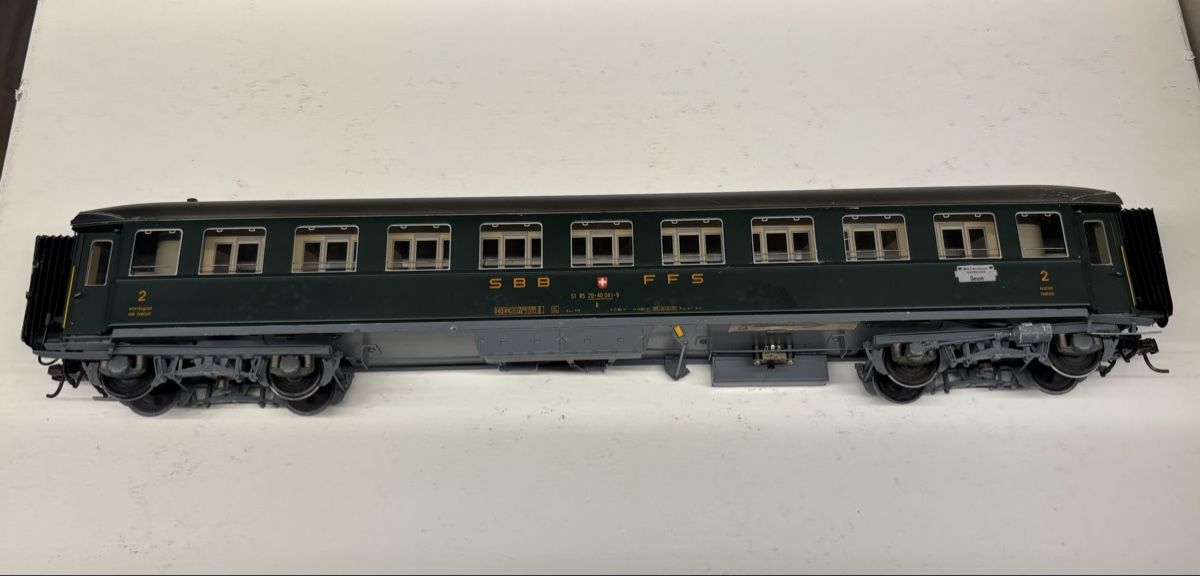 Metropolitan Modellini di ferrovie: Spur 0 Metrop SBB P-Wagen 2Kl. – Usato da St-Blaise venduto da Rjc