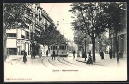 Zürich, Bahnhofstrasse mit Strassenbahn