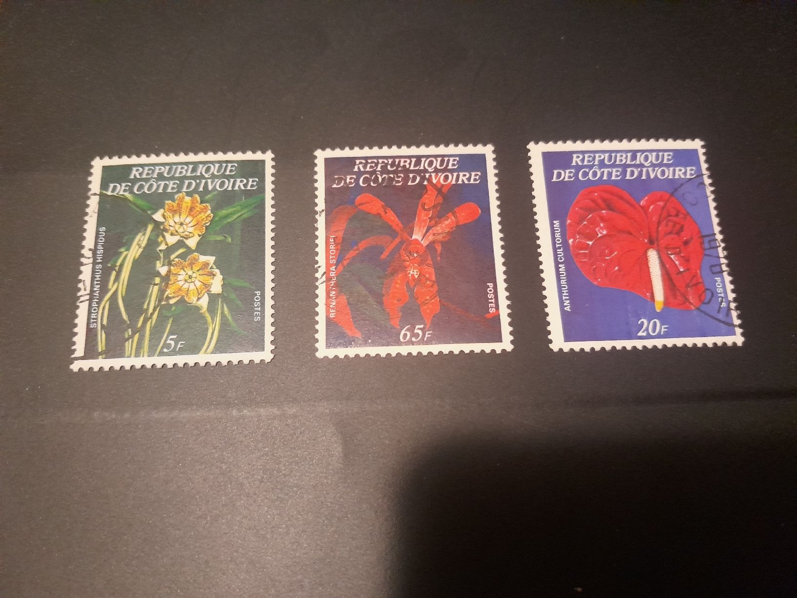 Alle Briefmarken: Côte d'Ivoire fleurs rare – Gebraucht aus Marly von globetrotter1723
