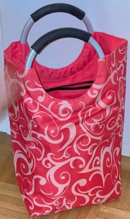 Einkaufstasche rot/weiss