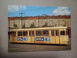 Ak Strassenbahn Berlin mit Nivea Werbung