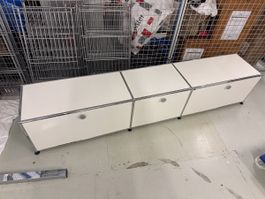 USM Haller Sideboard weiss drei Fächer guter Zustand