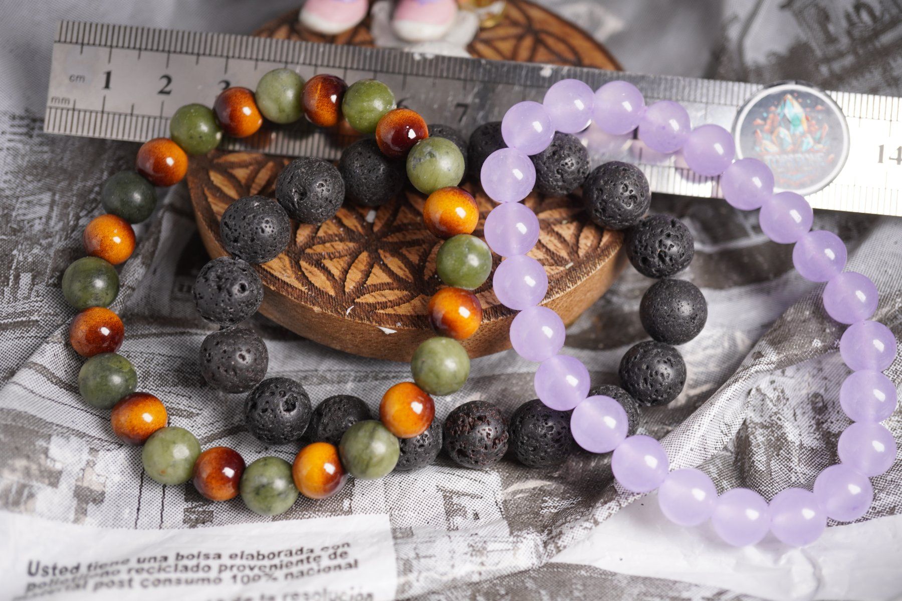 Minerali & Pietre curative: 3 Kugel Armbänder    ab 1.-      (Räumung!) – Nuovo e nell'imballaggio originale da Eschenbach SG venduto da topstone 1