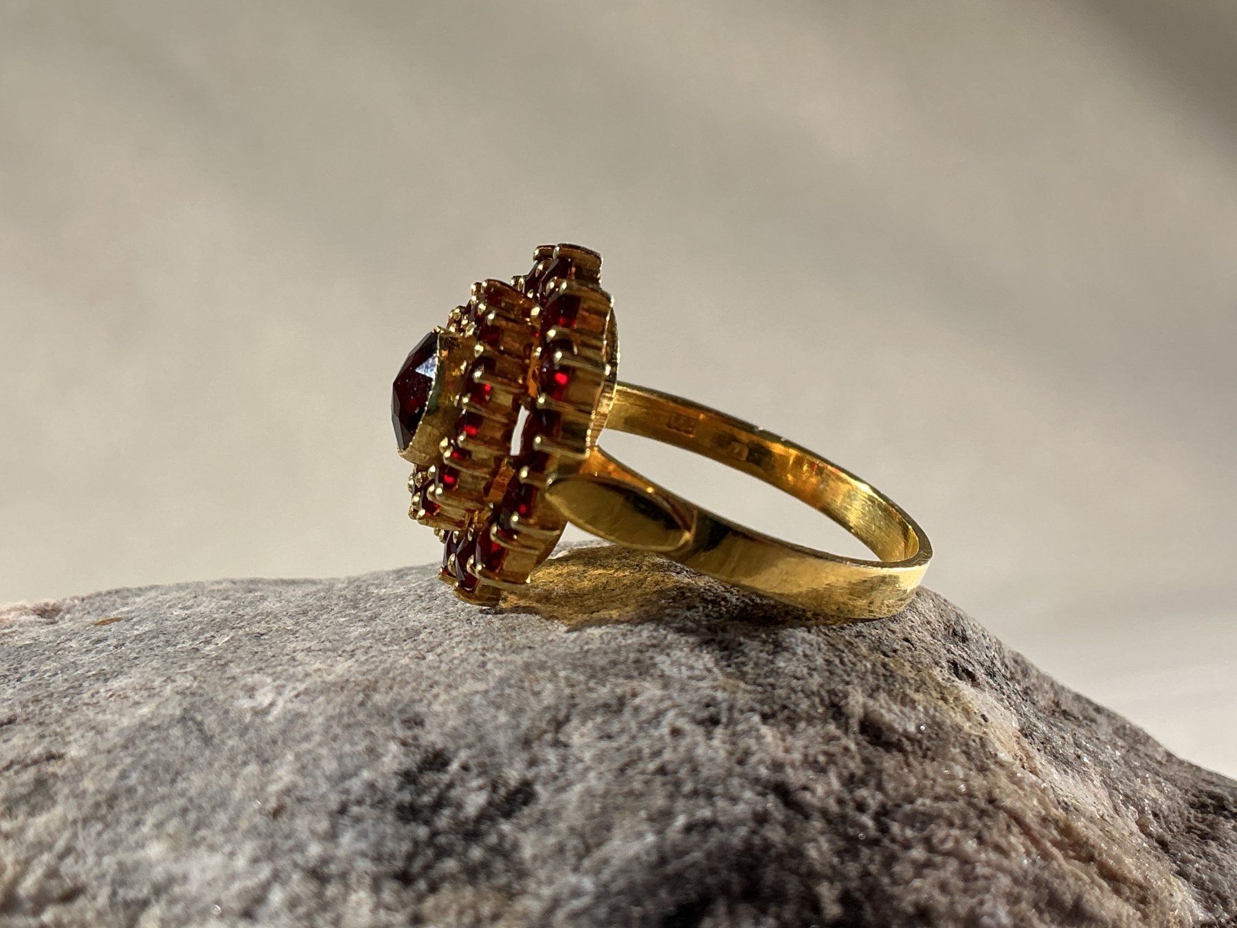 Anelli: BÖHMISCHER GRANATSCHMUCK Ring Gr. 56 – Nuovo (secondo la descrizione) da Richterswil venduto da Restwert_Richterswil 6