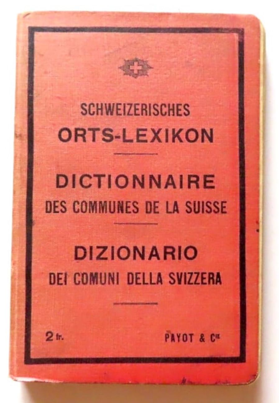 Bücher: Dictionnaire des communes de la Suisse – Gebraucht aus Le Locle von LibrairieLaBergerie