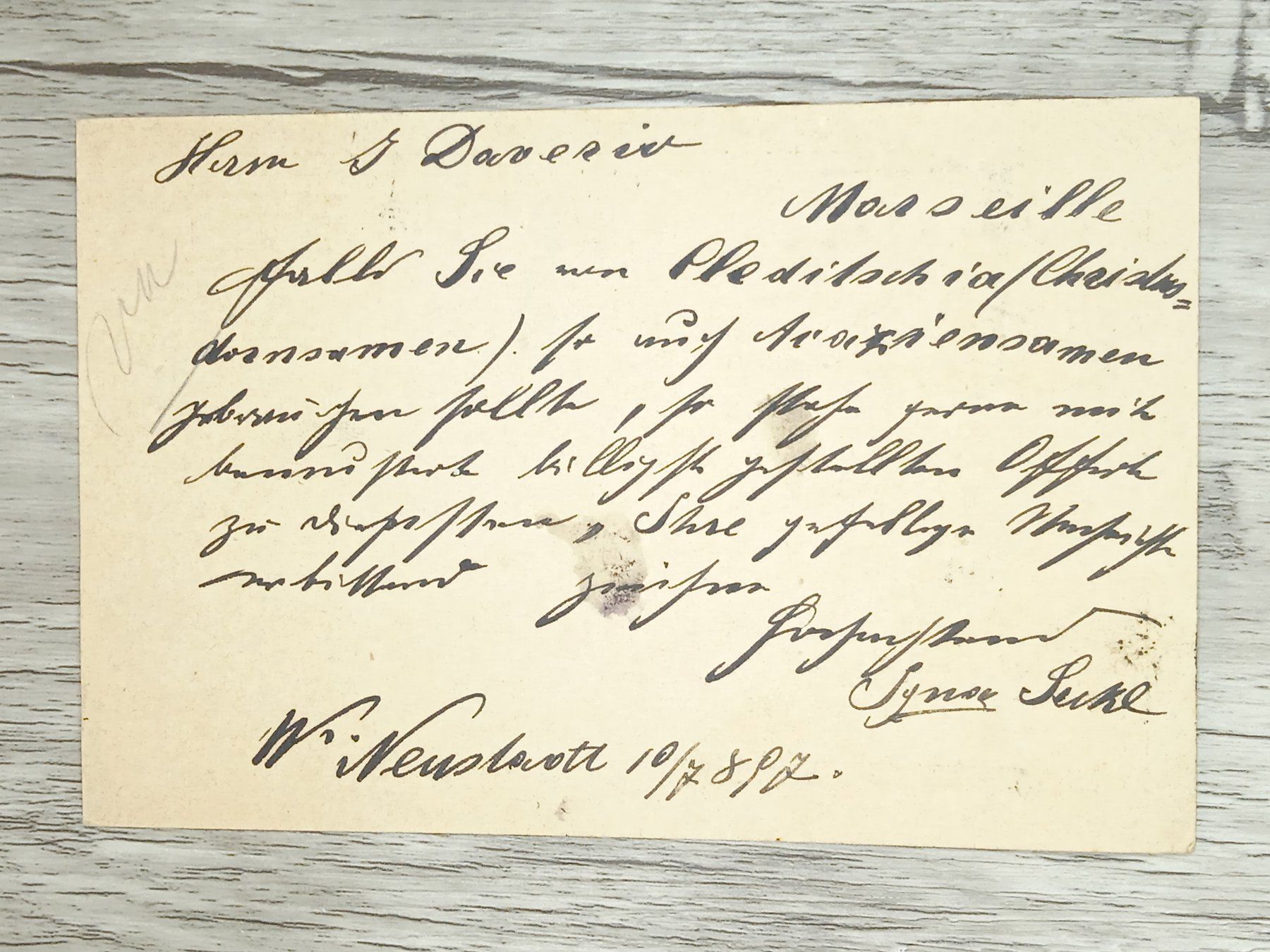 Tutti i francobolli: TR13 Carte Postale + Timbre Autriche 1897 – Usato da Cousset venduto da Patrick_Collections 1