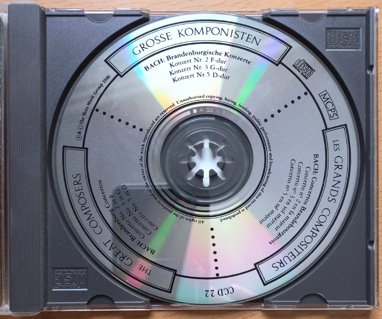 CDs: CD - Bach - Brandenburgische Konzerte Nr. 1, 2, 5 – Gebraucht aus Niederuzwil von lubimaja 1