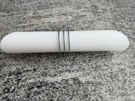 Lampada da parete in vetro satinato e cromo/Wandleuchte
