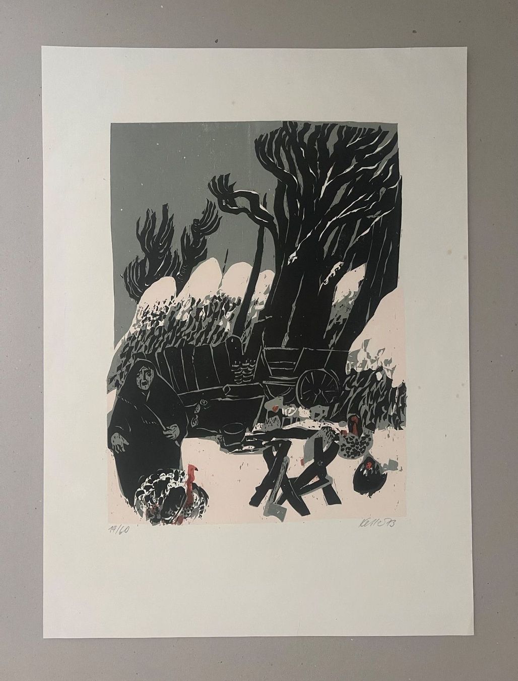 Grafica & Litografie: Heinz Keller, handsigniert, nummeriert – Usato da Rain venduto da Pic-Ass 1