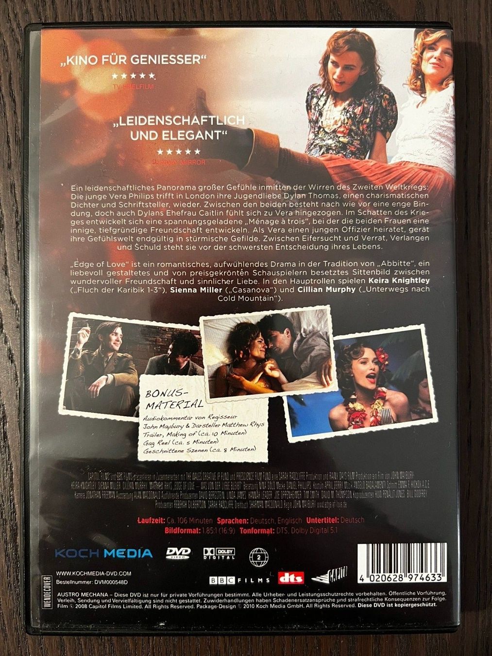 Alle DVDs: Edge of Love – Gebraucht aus Zürich von FilmFreunde 1