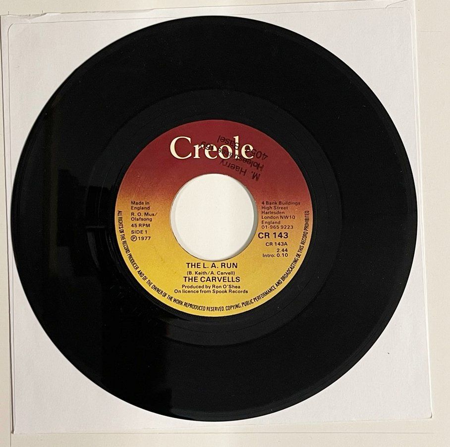 Dischi in vinile: Single: THE CARVELLS - The L.A. Run – Usato da Frenkendorf venduto da Yard-Sale-2000 1