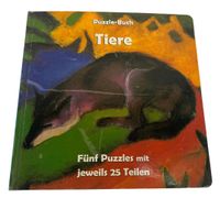 Puzzle-Buch Tiere – Kinderbuch mit 5 Puzzles à 25 Teilen