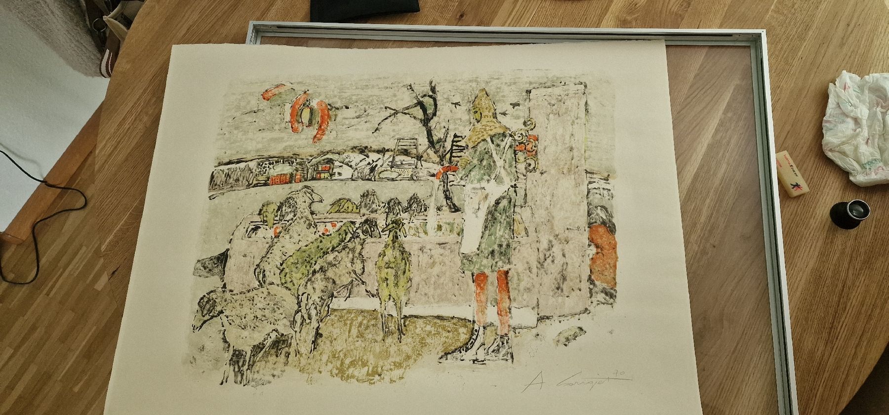 Foto & Immagini: Alois Carigiet  Bauer mit Schafen – Usato da Dornach venduto da Kleinemaus 2