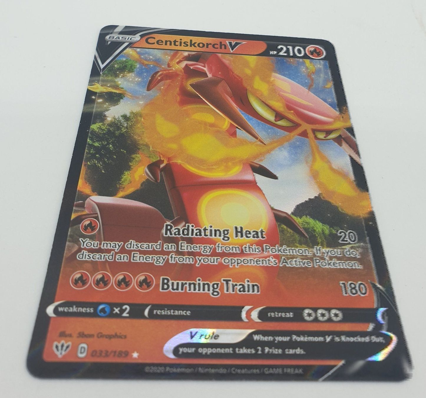 Pokémon Carte collezionabili: Centiskorch V Eg – Usato da Genève venduto da Cardtreasure