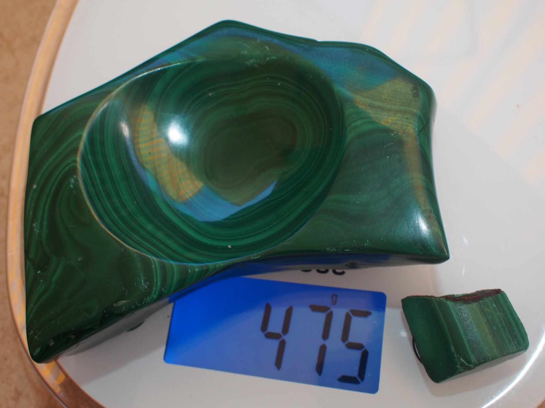 Mineralien & Heilsteine: 11. 2 pièces de malachite – Gebraucht aus Ovronnaz von Etagne68 1