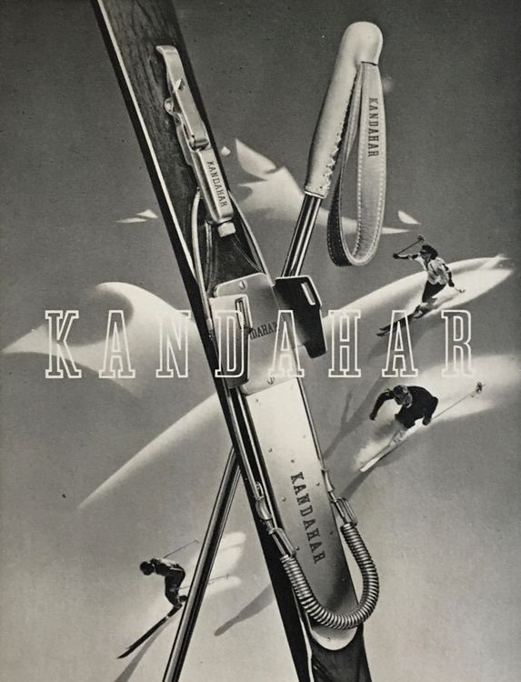 Vintage Reklame, Kandahar, Ski, Bindung, Sainte-Croix, 1957 | Kaufen ...