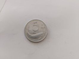 ITALIA MONETA 5 LIRE 1953 SELTEN, SIEHE BILDER