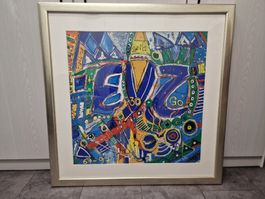 EVZ Zug Bild mit Rahmen, Rarität! 55 / 120
