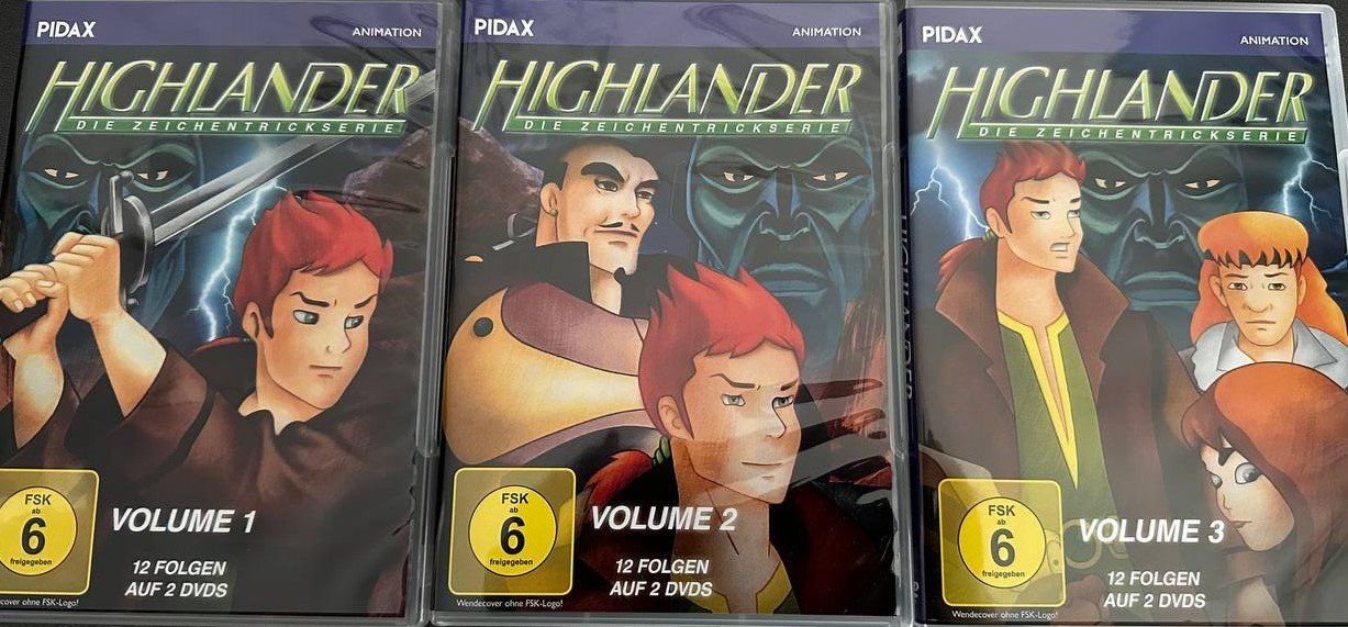 Tutti i DVDs: Highlander - Staffel 1 bis 3 - Komplette Serie – Usato da Beringen venduto da Mantafisch1
