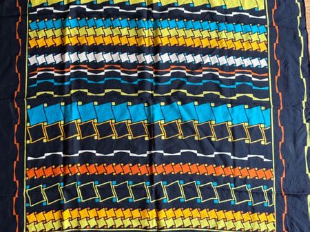 Schönes Jacques Fath Paris Seidentuch, Vintage 75x75