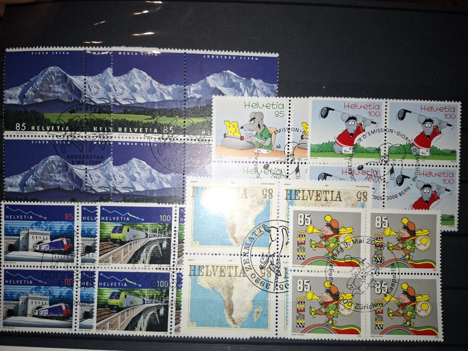 Tous les timbres: Werbemarken eher modern div. 4er Blocks  – D'occasion à Balgach par SIMEON27 3